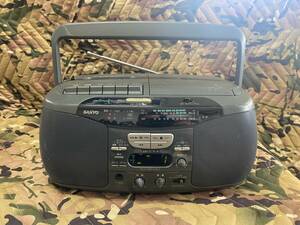 J5229 SANYO PH-PR60(H) ラジカセ AM/FM/CD/カセット/テストOK／サンヨー