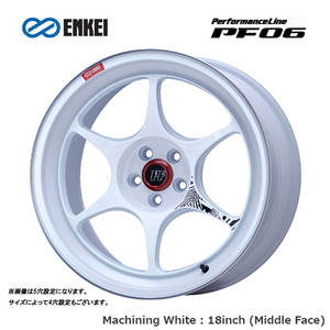 送料無料 エンケイ Performance Line PF06 9.5J-17 +22 5H-114.3 (17インチ) 5H114.3 9.5J+22【4本セット 新品】