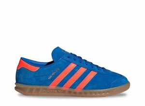 adidas Originals WMNS Hamburg "Blue Bird/Solar Orange/Gum" 22.5cm IH5471