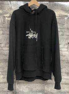 STUSSY ステューシー Basic Applique Hoodie パーカー サイズ XL ブラック 店舗受取可