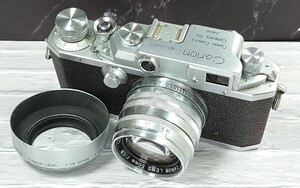 【終活コレクション整理】 Canon ⅡD型 レンジファインダー＋50mm f1.8 Lマウント単焦点 各動作良好 シャッター快調 2重像OKズレ無し