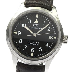 IWC IWC SCHAFFHAUSEN IW324101 パイロットウォッチ マークXII デイト 自動巻き メンズ _793932【ev10】