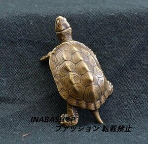 新品★銅製品 茶寵 カメ 銅器 開運風水 招財 工芸品 装飾品 置物