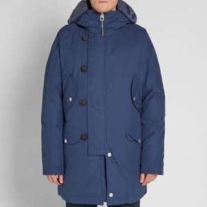 Nigel Cabourn ナイジェルケーボン　× Peak Performance　Mountain Down Parka N-3B ミリタリー　ダウン　コート　青　M