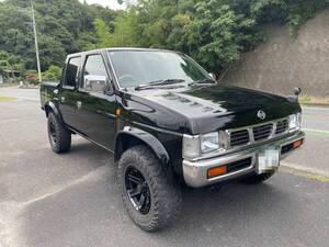 最終価格 ダットサントラック D21 ワイルドアダックス ダブルキャブ 2.7ディーゼルターボ 4WD AT 1995年 車検R7年11月 ヒッチ付 950登録