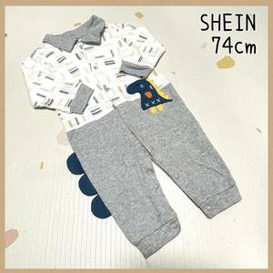 【SHEIN】 シーイン ロンパース 74cm 男の子 赤ちゃん 綿 子供服