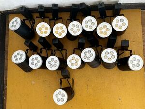 【15個まとめて】5個LED電球 トラックライト 天井照明 店舗照明 パイプレール照明