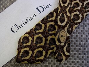 ♪32366D♪状態並品【麦 植物 柄】ディオール【Dior】ネクタイ