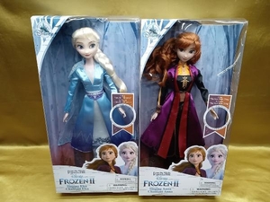 現状品 Disney　ディズニー　アナと雪の女王2　シンギングドール　アナ　エルサ　2点セット　まとめ売り