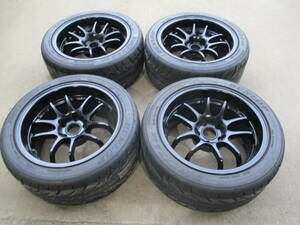 ENKEI PF01 17×9J+12 PCD114.3×5 ＆ DIREZZA ZⅢ 255/40R17 5分山程度 内減り有り