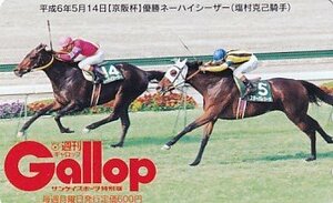 ●Gallop ネーハイシーザー 塩村克己騎手 京阪杯テレカ