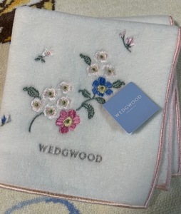 WEDGWOOD　ウェッジウッドタオルハンカチお花刺繍w 2727