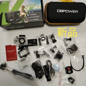 【新品未使用】WiFi 防水 DBPOWER 4K アクションカメラ ACTION CAMERA 高画質 スケボー サーフィン デジタルカメラ ムービー YouTube