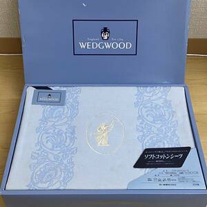 WEDGWOOD ウェッジウッド ソフトコットンシーツ ライトブルー　140×240　綿100％　no.142