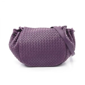 ボッテガヴェネタ イントレチャート ブランドオフ BOTTEGA VENETA レザー ショルダーバッグ 中古 レディース