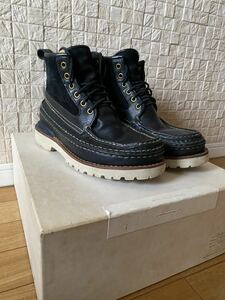 【美品】VISVIM ビズビム M9 GRIZZLY BOOTS MID-FOLK 16SS BLACK