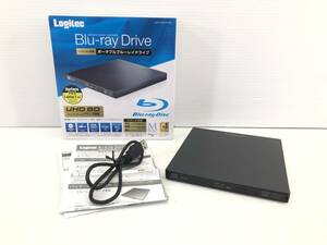 ■Logitec ロジテック Blu-ray Drive 外付け ポータブル ブルーレイ ドライブ LBD-PVA6U3VBK USB3.0 ■