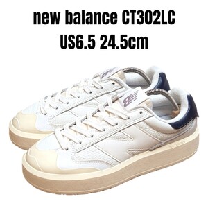 new balance ニューバランス CT302LC 24.5cm ホワイト　ネイビー　レディーススニーカー