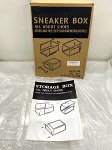 【菊水-11491】NS◆OTYTY　スニーカーBOX◆収納ボックス／収納ケース／プラケース◆幅28×高さ22×奥行27cm◆未使用・未組立保管品◆KT