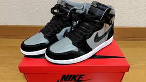 未使用 Nike WMNS Air Jordan 1 Retro High OG Medium Grey ミディアムグレー ハラコ ジョーダン1 ハイ ツイスト2.0 W27cm