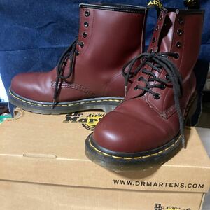 Dr.Martens 1460 8ホール ブーツ UK7 US8 CHERRY RED 箱付き ドクターマーチン