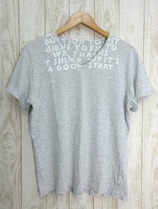 マルタンマルジェラ/MARTIN MARGEIELA：エイズTシャツ グレー サイズM/メンズ/中古/USED