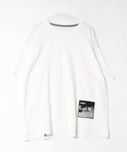 「AIVER」 ワンポイント半袖Tシャツ L ホワイト メンズ