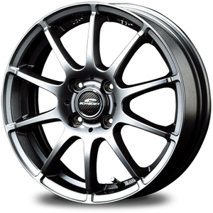 マルカ ホイール シュナイダー StaG マツダ スクラムトラック DG63T MID 【13×4.0B 4-100 INSET42 メタリックグレー】 4本セット