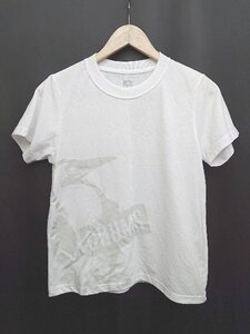 ◇ ⊂　Φ CHUMS チャムス ロゴマーク 半袖 Tシャツ カットソー サイズM ホワイト系 レディース P