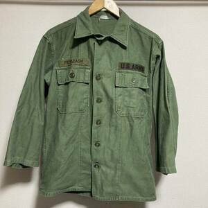 US army 50s COTTON SATEEN UTILITY SHIRT vintage米軍　ミリタリーシャツ50年代コットンサテンユーティリティシャツ