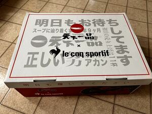 27cm le coq sportif ルコックスポルティフ×天下一品50周年記念 LCS R800 Z1 TI 50th Anniversary レースアップローカットスニーカー