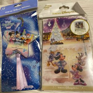 TDR 東京ディズニーシー メモ2種まとめて　七夕　クリスマス ミッキー ミニー 未使用