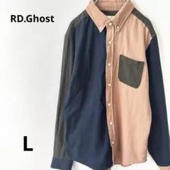 RD.Ghost バイカラーシャツ　トップス　おしゃれ　大きいサイズ　カジュアル