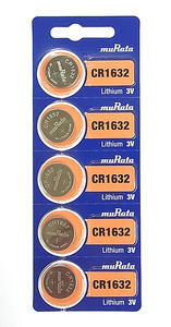 ●安心・信頼の品質●ムラタ（旧ソニー）MURATA（旧SONY） リチウム電池　CR1632×5個！