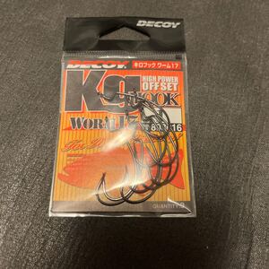 新品　デコイ キロフックワーム　1 DECOY ワーム17 オフセットフック　KG HOOK a