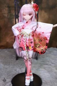 「桜本屋」華麗短い和服《紅桜》★★ONE OFF★★ ミニドルフィードリーム MDD-S/M/L胸