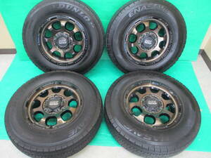 MX【15×6J+44 6H-139.7】☆2021年製☆DUNLOP ENASAVE 195/80R15 107/105L LT 埼玉県発 現物確認OK♪4本set キャラバン NV350 など