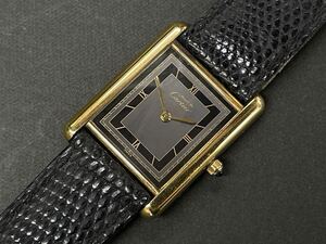 1円スタート Cartier マスト ドゥ カルティエ タンク ヴェルメイユ マストタンク クォーツ ヴィンテージ アンティーク 不稼働品 腕時計 