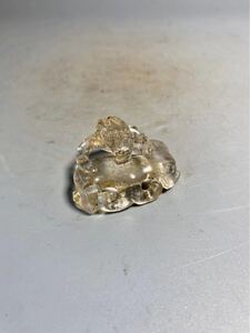 水晶 和田玉 翡翠 唐物 獣置物 中国古玩 置物 時代品