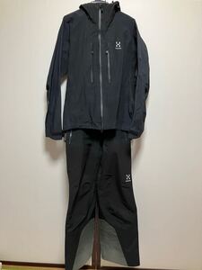 ホグロフス　HAGLOFS スキーウェア 上下セット ブラック　 GORE-TEX PRO