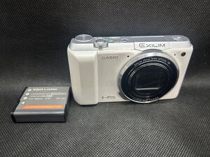 CASIO EXILIM HS EX-ZR850 EXILIM 25mm WIDE OPTICAL 18x f=4.5-81.0mm 1:3.5-5.9 カシオ エクシリム バッテリー 通電確認済 ホワイト