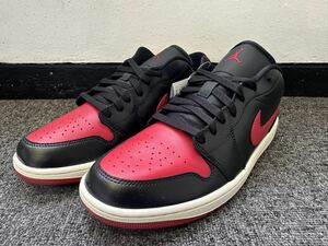 新品 NIKE WMNS AIR JORDAN 1 LOW US12 メンズ 28.5ｃｍ相当 BRED SAIL DC0774-061 ブレッド（ブラック/セイル/ジムレッド）赤 黒