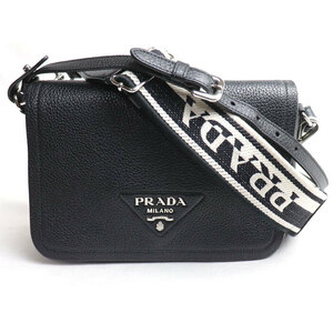 PRADA プラダ ヴィッテロダイノ 2Wayショルダーバッグ ブラック 1BD314 中古