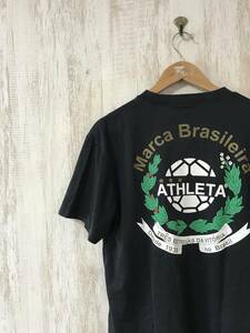 751☆【サッカー フットサルTシャツ】ATHLETA アスレタ 黒 L