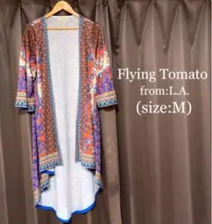 Flying Tomato from L.A. ボタニカル柄カーディガン(M)