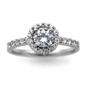 婚約指輪 エンゲージリング ダイヤモンド 0.5カラット プラチナ 鑑定書付 0.58ct Dカラー SI1クラス 3EXカット GIA 21954-2532 HKER*0.5