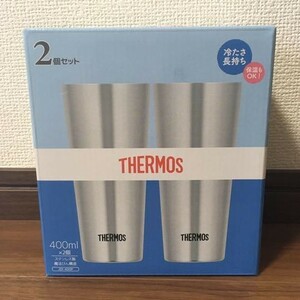 サーモス 400ml 真空断熱タンブラー 2個セット 新品 JDI-400P S ステンレス 未使用品