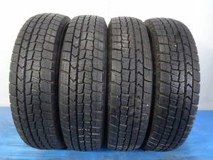 ダンロップ WINTER MAXX WM02 145/80R12 74Q★8分山 2021年製 4本 中古 スタッドレス【福島発 送料無料】FUK-E14380★冬