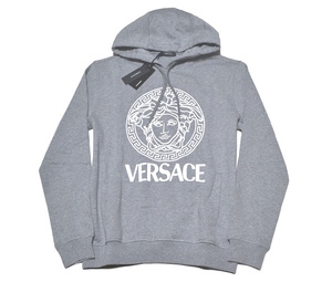 【新品】タグ付き 現行ライン VERSACE ヴェルサーチェ 高級パーカー 希少XLサイズ 国内正規品 王道メデューサ柄 ラグジュアリー NE009297