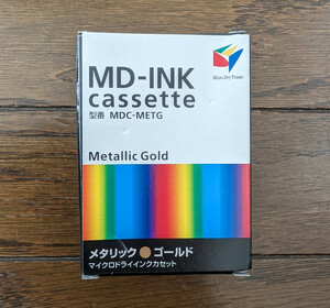 ALPS製 ALPSプリンター用 メタリックゴールド Metallic Gold インクリボン カセット 型番 MDC-METG 全モデル対象